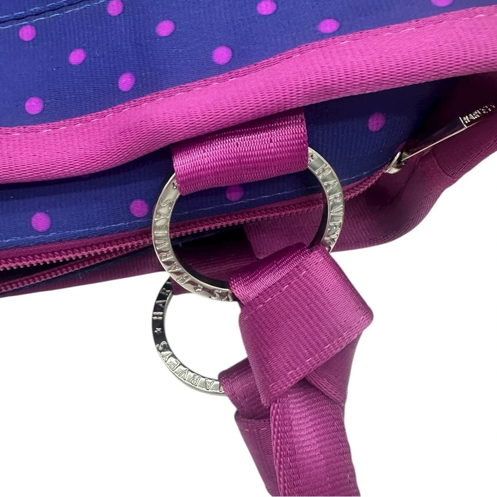 Harveys Seatbelt Bag Carriage Ring Tote in Magenta Dot RARE - Picture 13 of 13